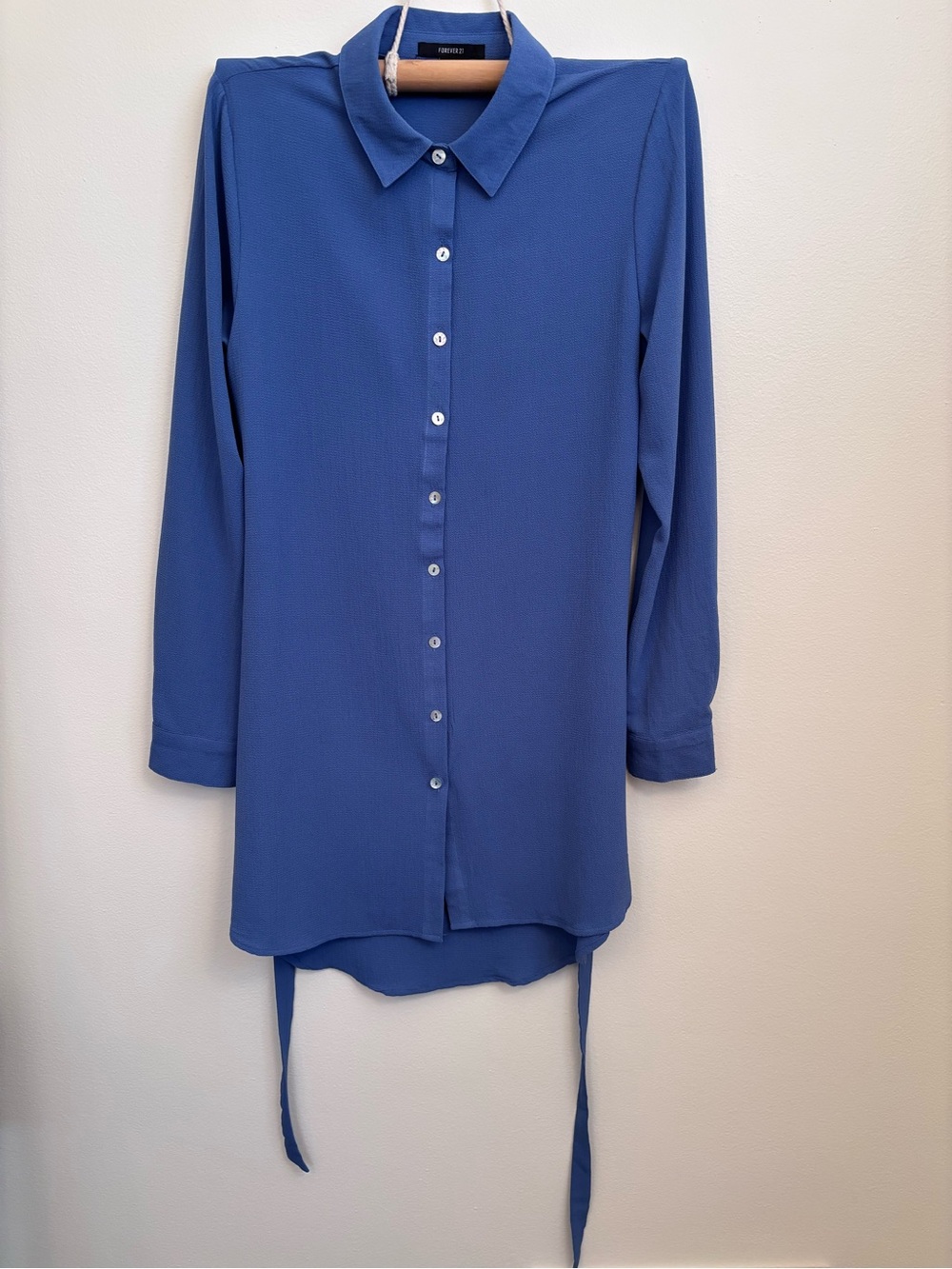Forever 21 Blue Shirt Dress